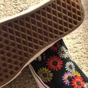 Vans, flower, shoes